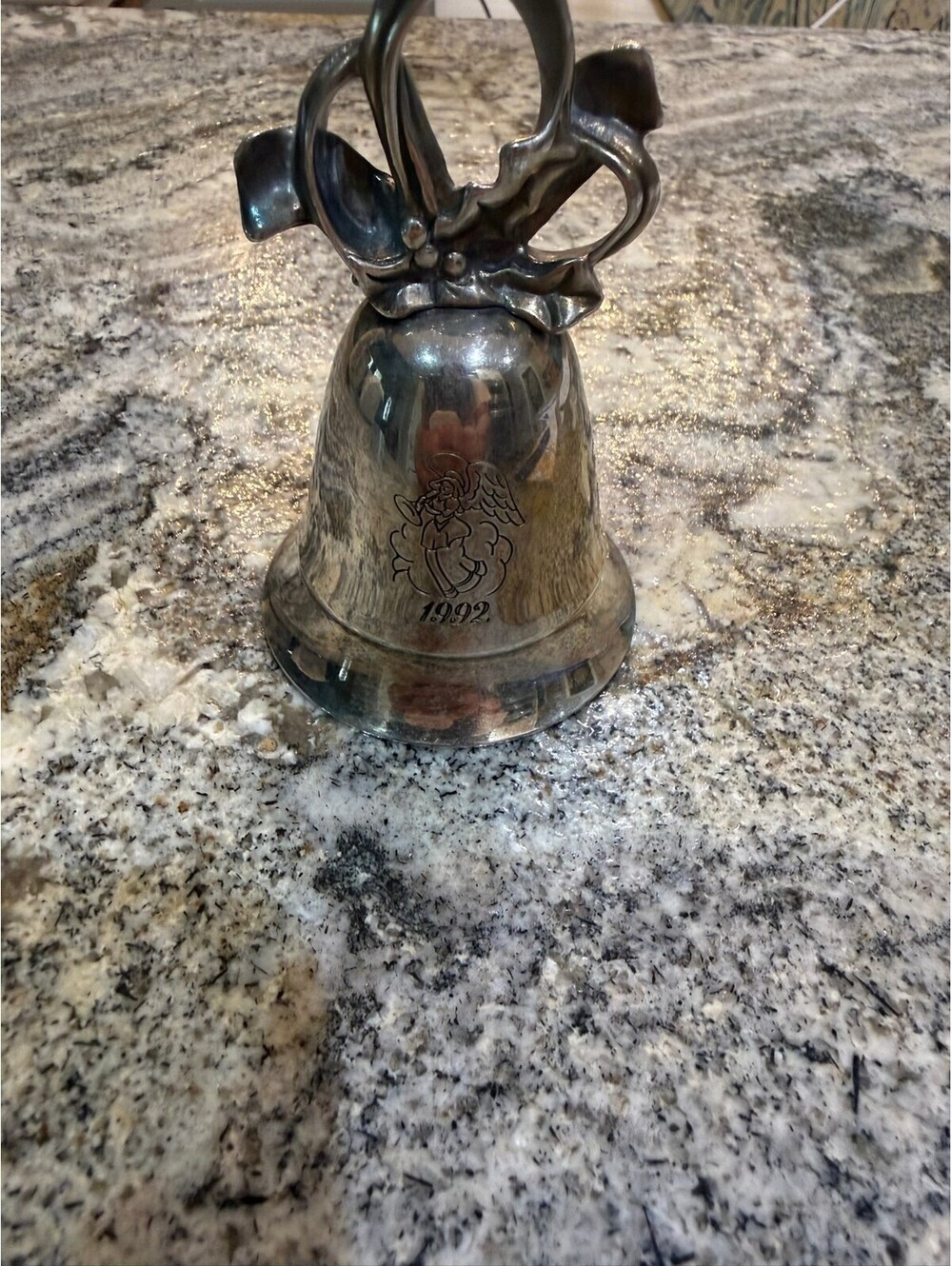 Silver-Plated Kirk Stieff 1992 Annual Christmas Bell